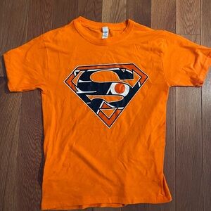 Philadelphia Flyers Orange Superman Kids T-Shirt medium